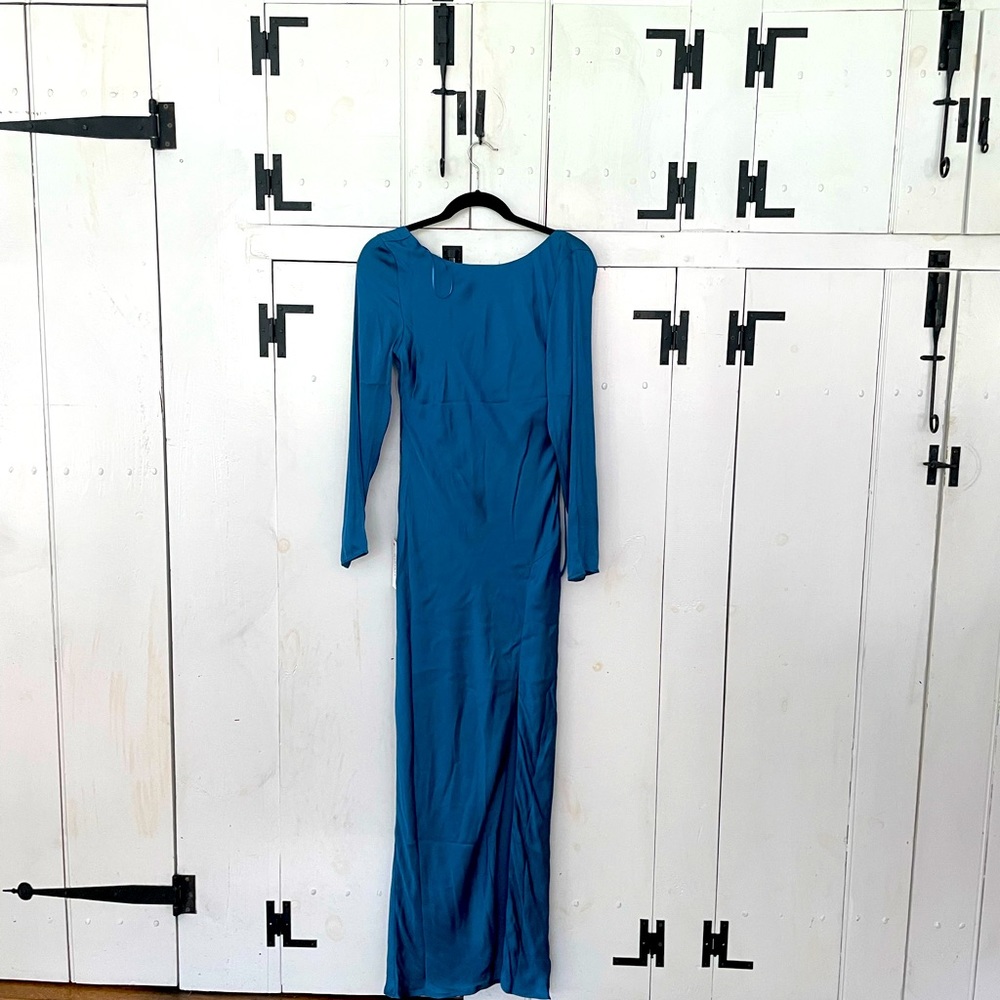 Backless Satin Slip Dress